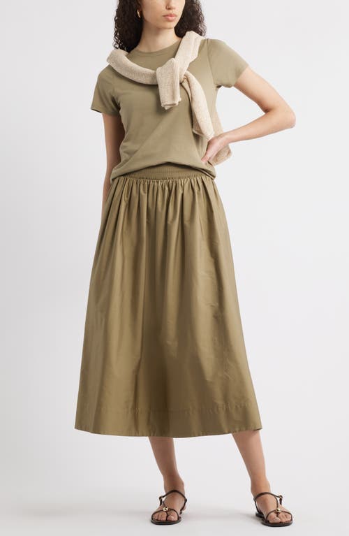 Nordstrom Pima Cotton Blend Crewneck T-shirt In Green