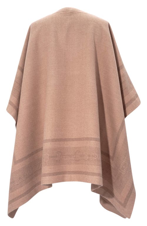 Ralph Lauren Lauren Equestrian Belting Ruana In Brown