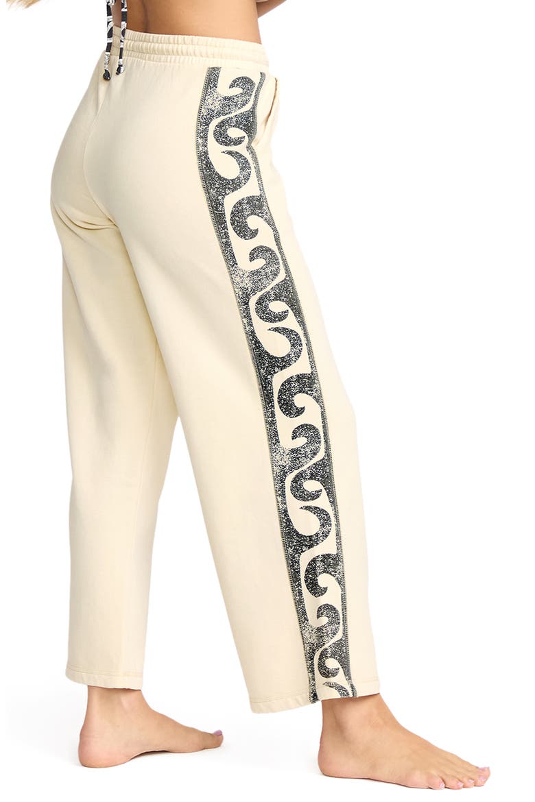 Sun Wave Cotton Blend Sweatpants, Alternate, color, WHITE CAP