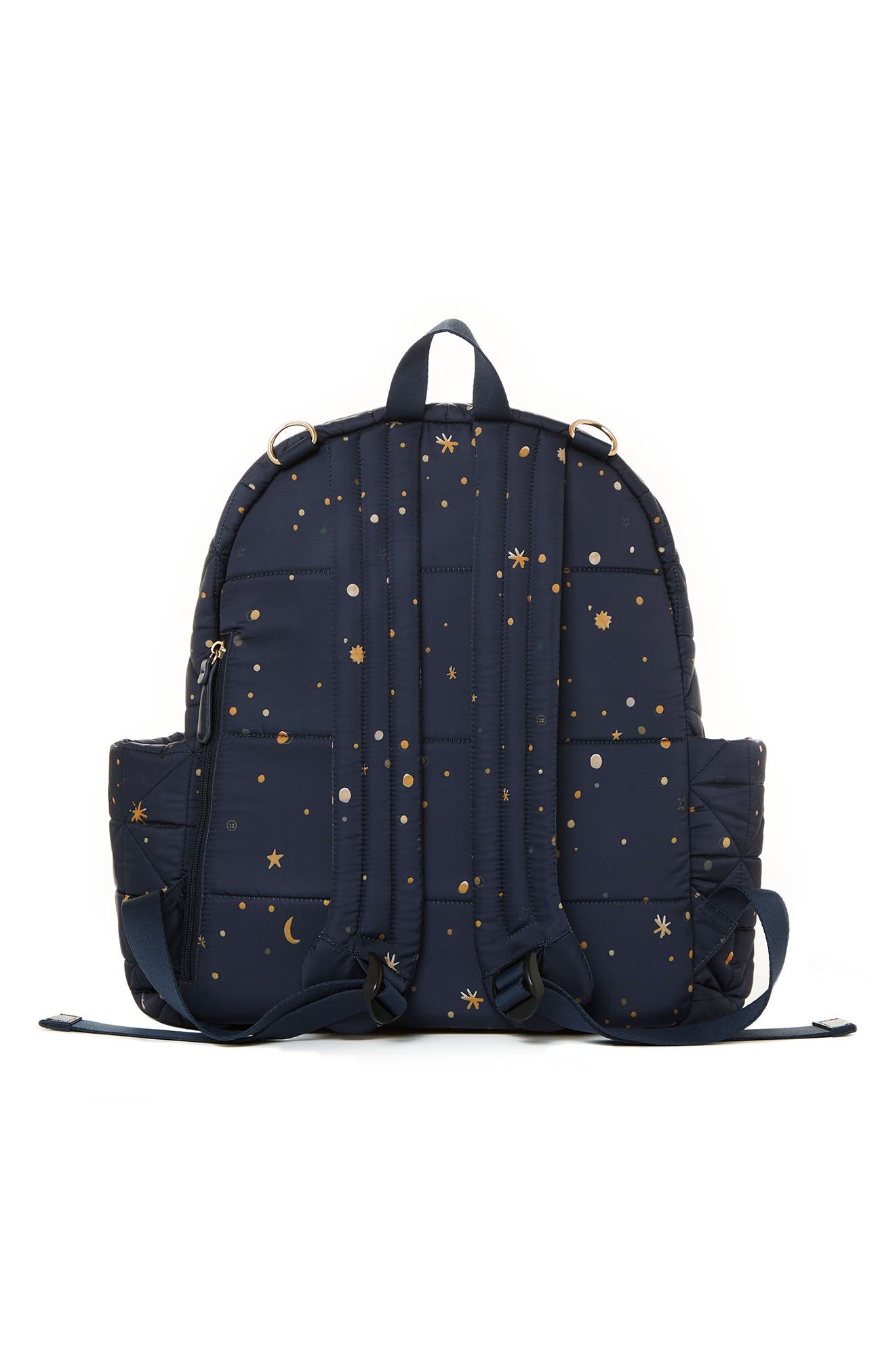 TWELVElittle Companion Quilted Water Resistant Nylon Diaper Backpack, Alternate, color, Midnight