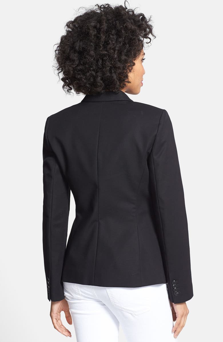 Vince Camuto Stretch Cotton One-Button Blazer, Alternate, color,