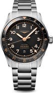 Longines Spirit Zulu Time Automatic Bracelet Watch, 42mm