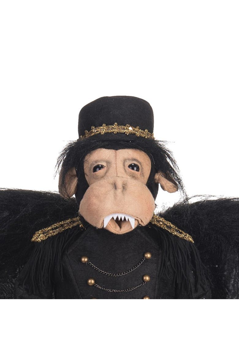 Macbeth Monkey Halloween Art Doll Figurine, Alternate, color, Black