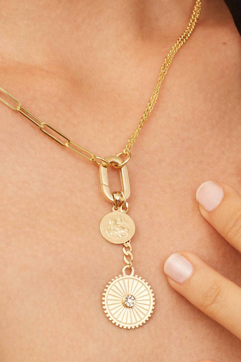 14K Yellow Gold Triumph Coin Pendant Charm, Alternate, color, Yellow Gold