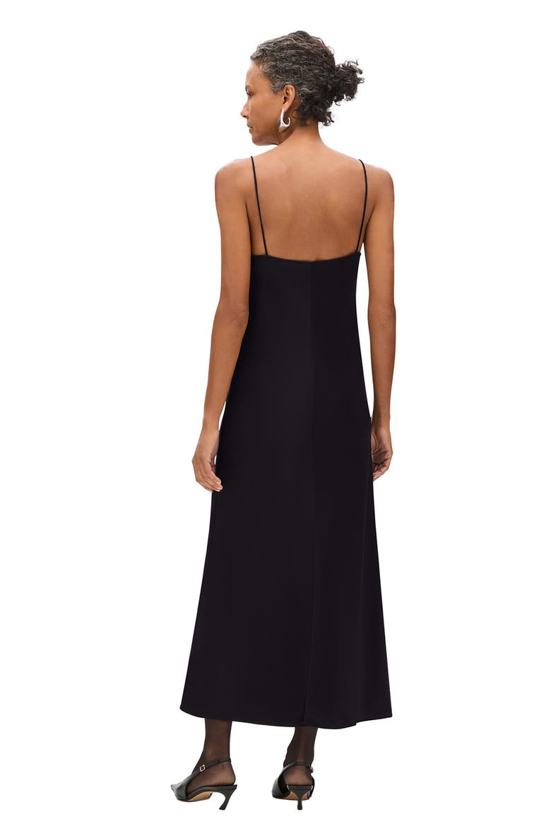 Satin Gown, Alternate, color, Black