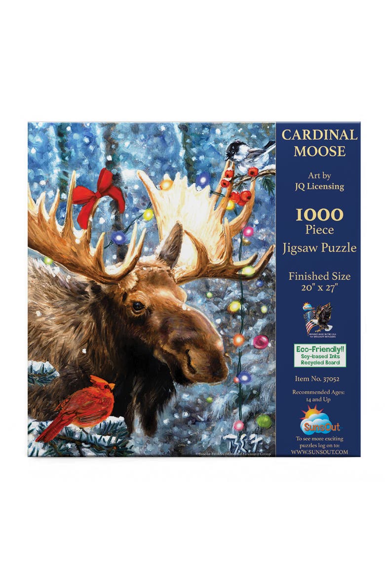 Cardinal Moose 1000 piece Jigsaw Puzzle for Adults, Alternate, color, Multicolor