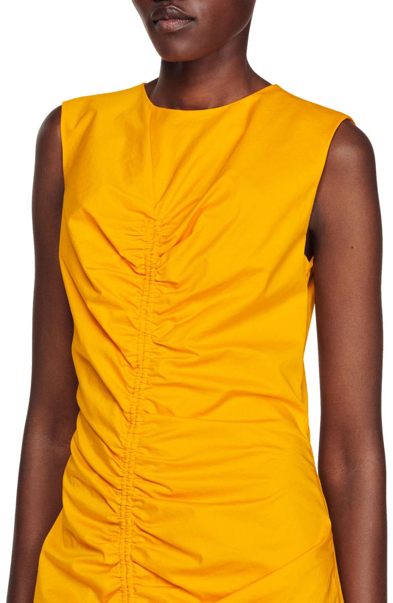 SANDRO Rosie Midi Dress, Alternate, color, Orange Acide