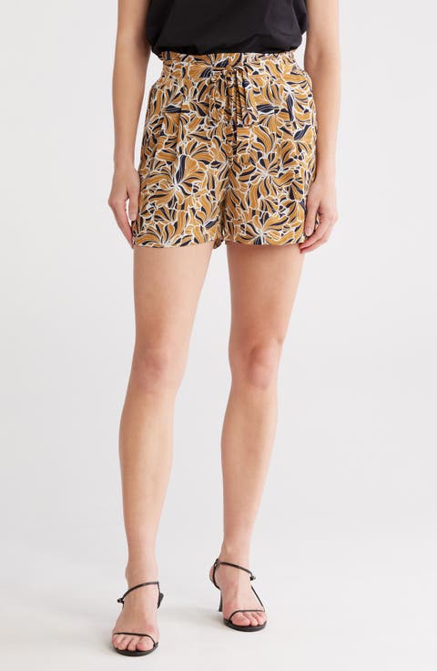 Tie Front Pull-On Shorts
