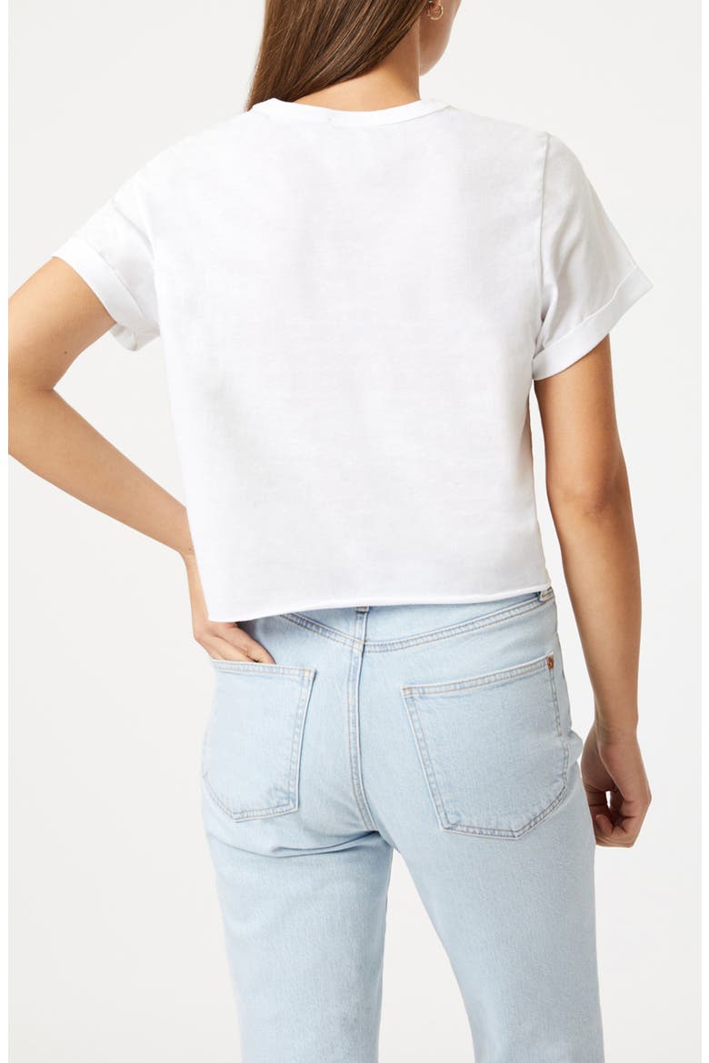 Raw Hem Crop T-Shirt, Alternate, color, WHITE