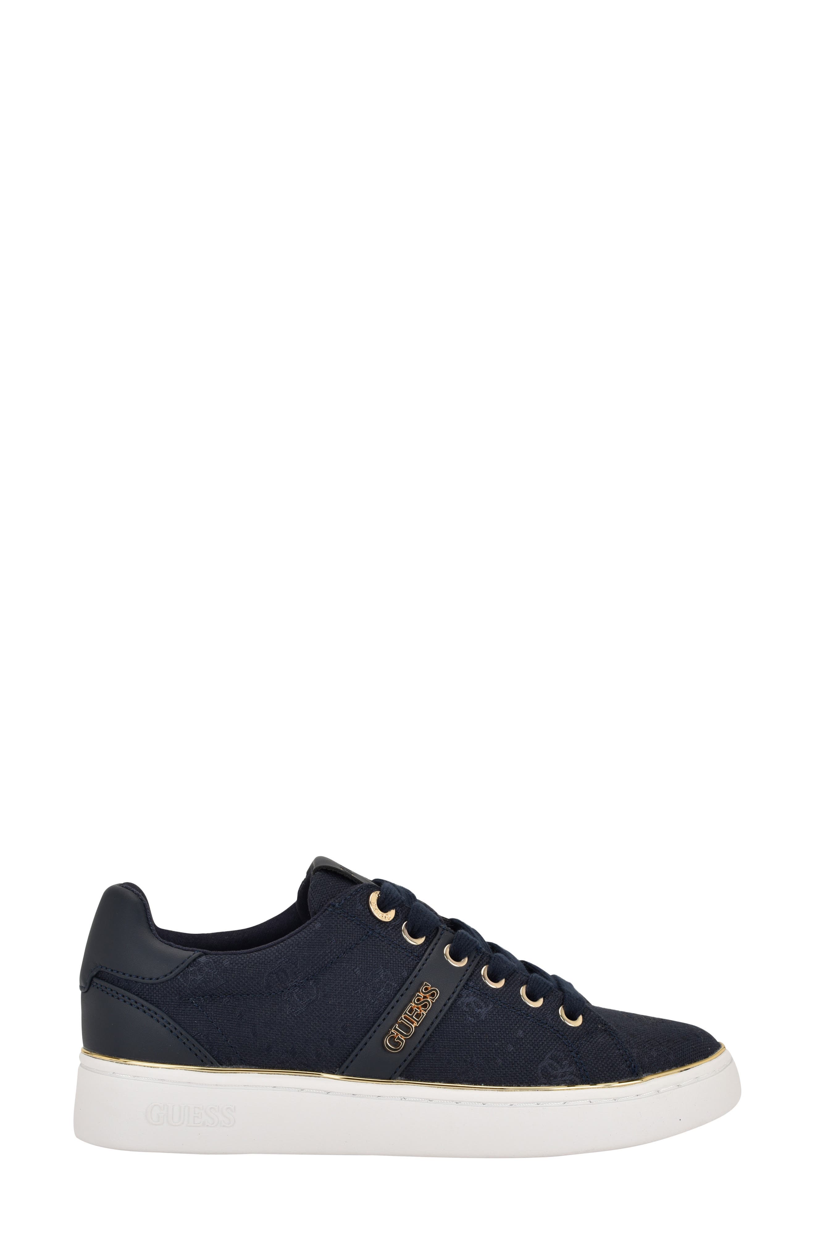 GUESS Britz Sneaker, Alternate, color, Dark Blue