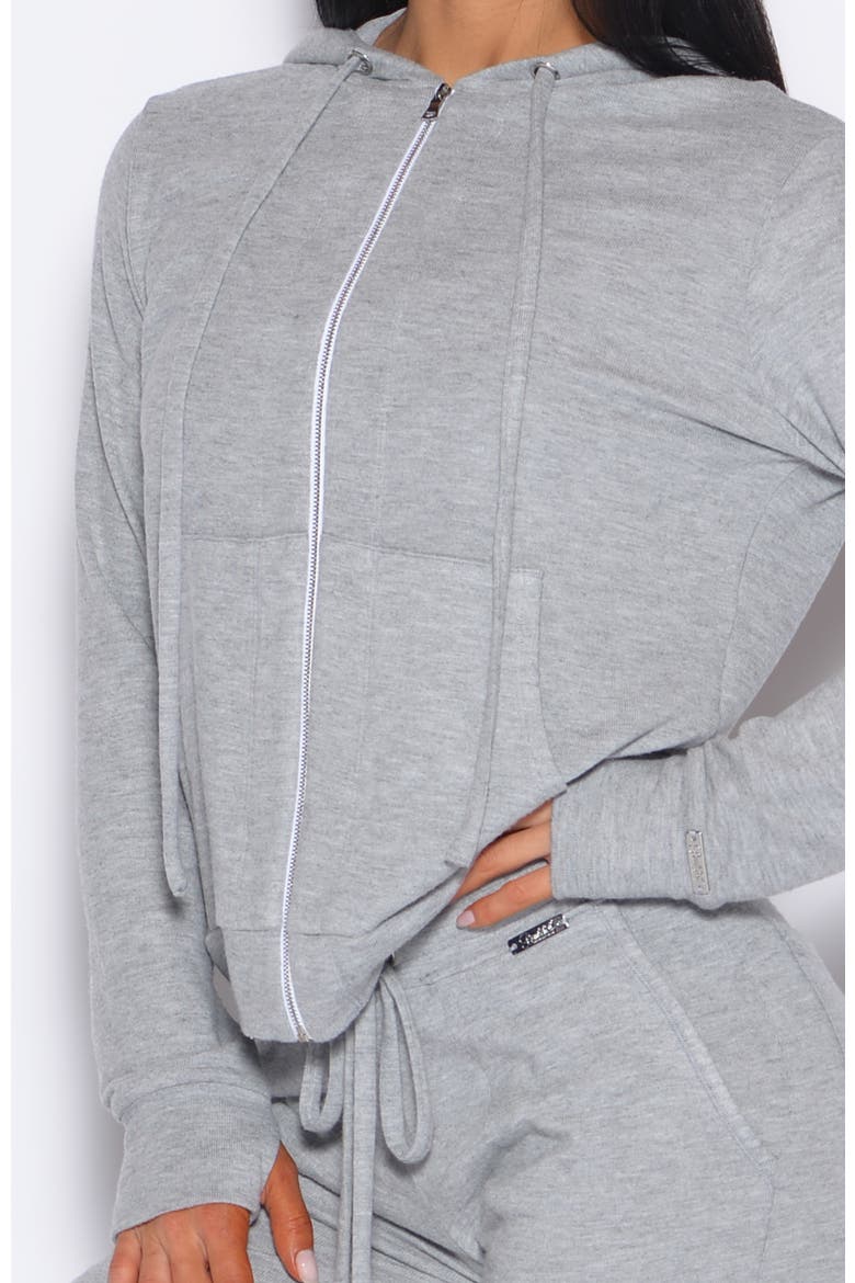 Gym Crush Hoodie, Alternate, color, Cozy Silver