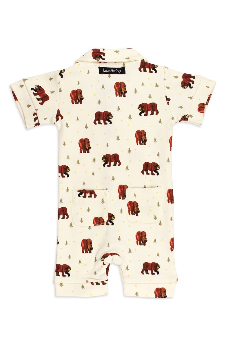 L'ovedbaby x The Very Hungry Caterpillar<sup>™</sup> Organic Cotton Romper, Alternate, color, Brown Bear