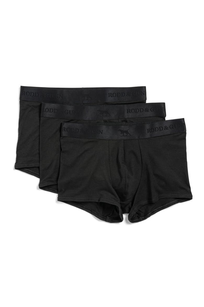 3-Pack Big Gunn's Trunks, Alternate, color, BLACK