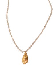 Isadore Lee Petit Diamant Herkimer and Limpet Necklace