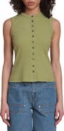 Avec Les Filles Sleeveless Rib Top