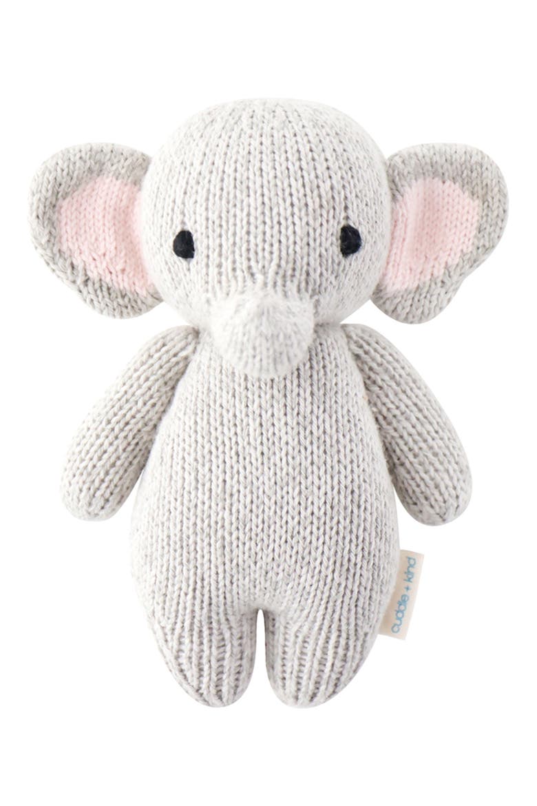 Baby Elephant Stuffed Animal, Main, color, GREY
