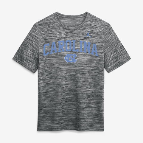 Men's Jordan Brand Anthracite North Carolina Tar Heels Primetime Arch Logo Velocity Dri-FIT T-Shirt