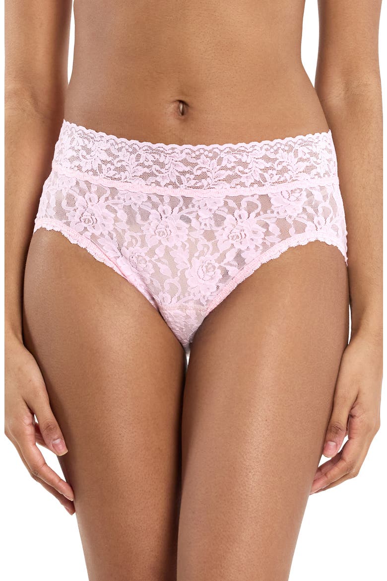 x Saalt Signature Lace® Leakproof French Briefs, Main, color, BLISS PINK