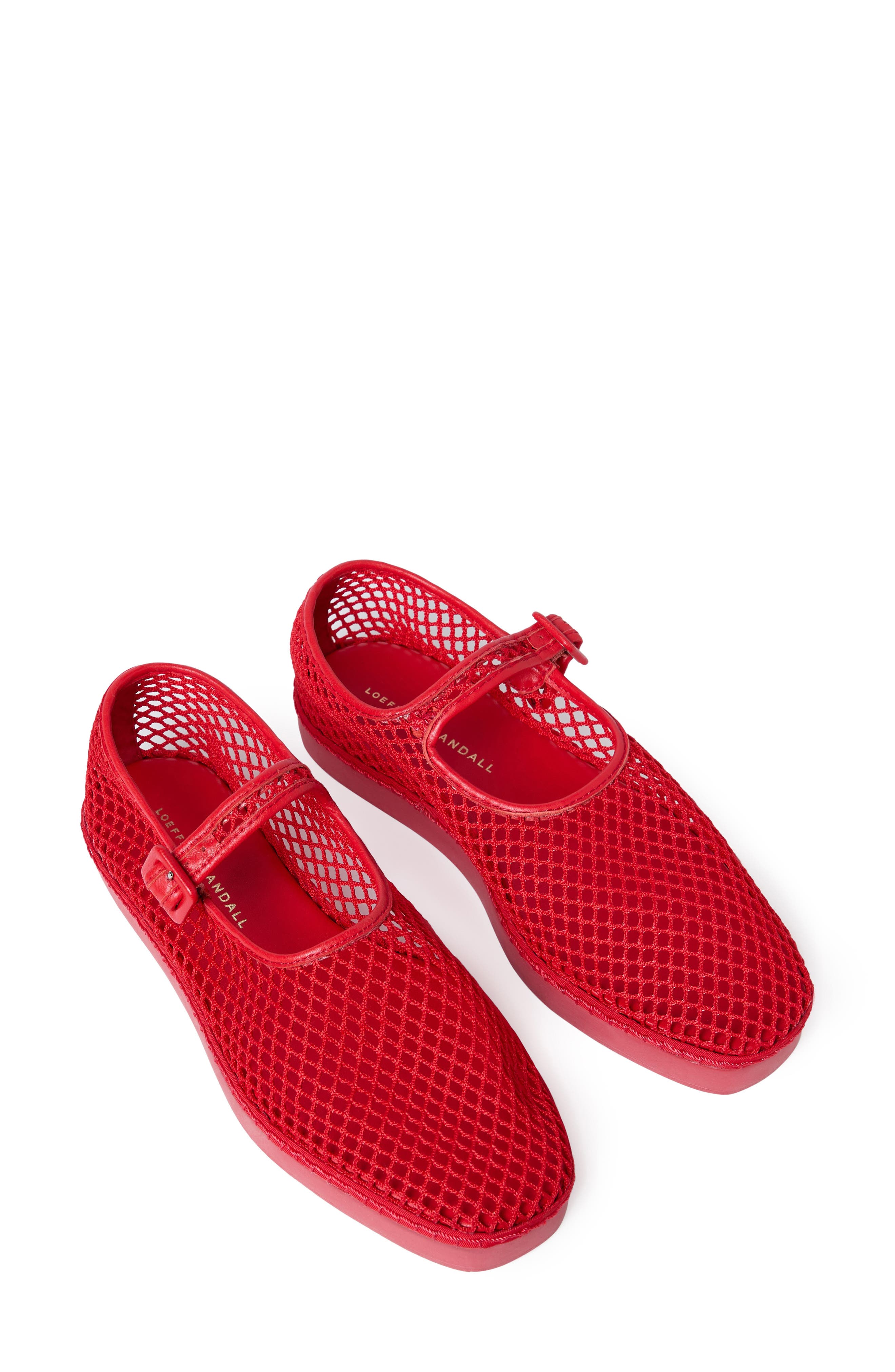 Rita Mary Jane Flat, Alternate, color, RED