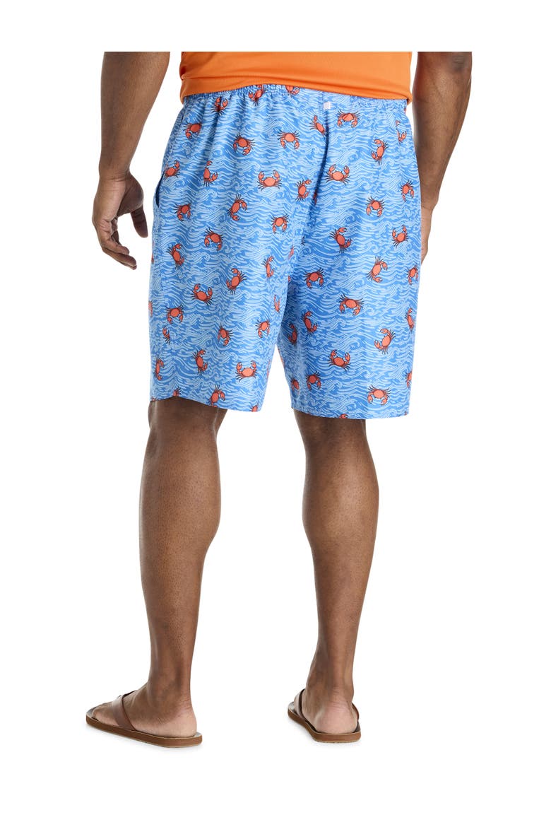 Big & Tall Happy Crabby Swim Trunks, Alternate, color, BLUE MULTI