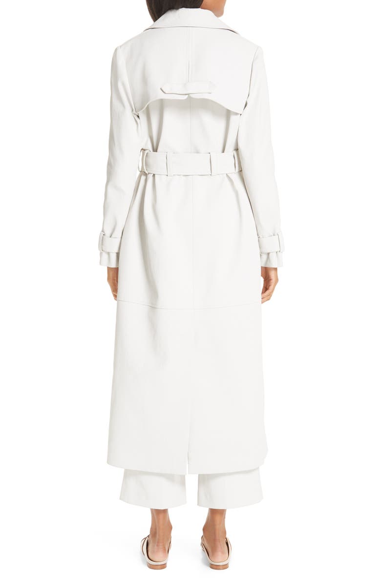 PARTOW Wax Coated Denim Trench Coat, Alternate, color, 