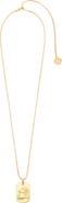 maje Zodiac sign plaque necklace