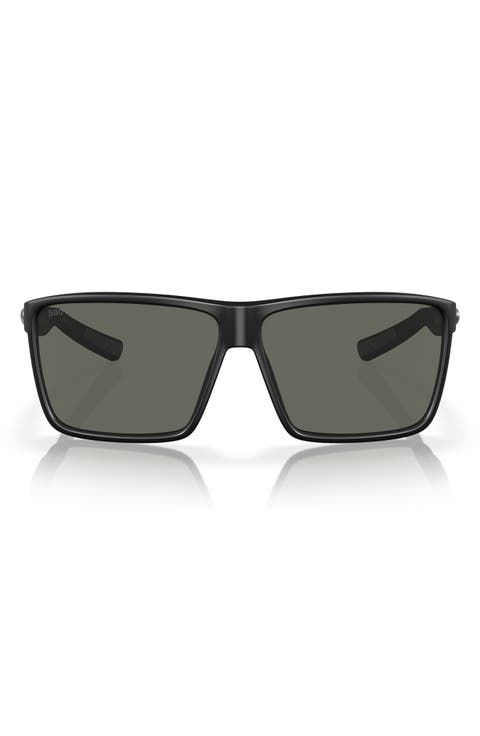 63mm Polarized Oversize Square Sunglasses
