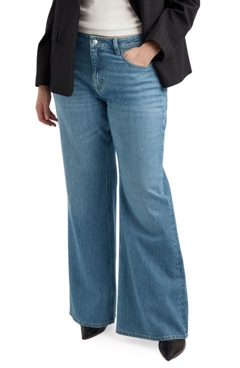 Mid Rise Flare Jeans