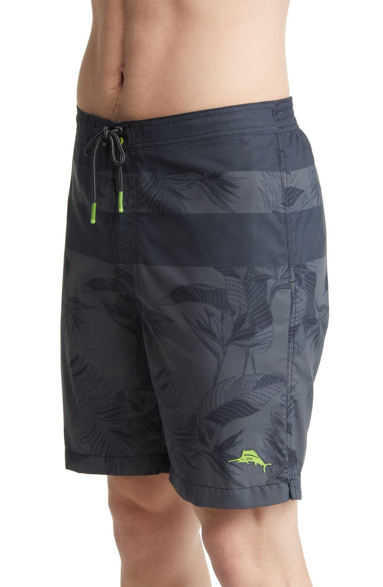 Tommy Bahama Baja Palm Noir Swim Trunks, Alternate, color, 