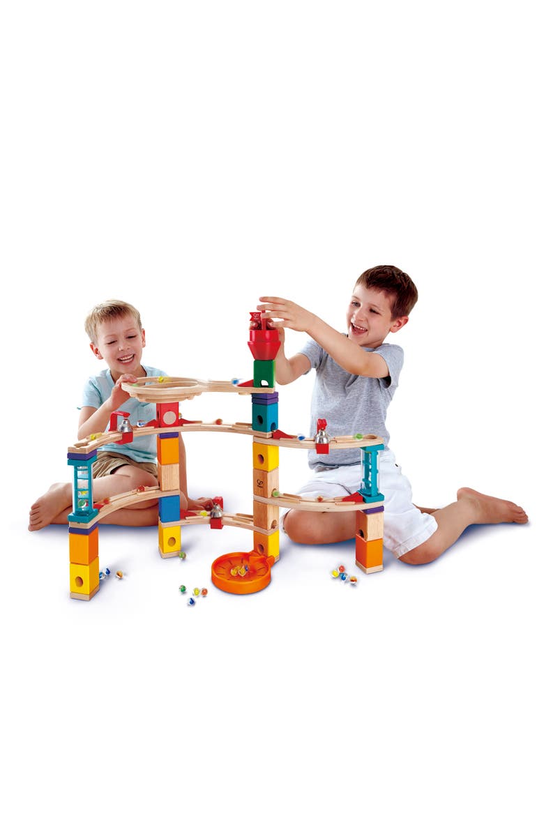 Hape Quadrilla Castle Escape Marble Run, Alternate, color, Multi