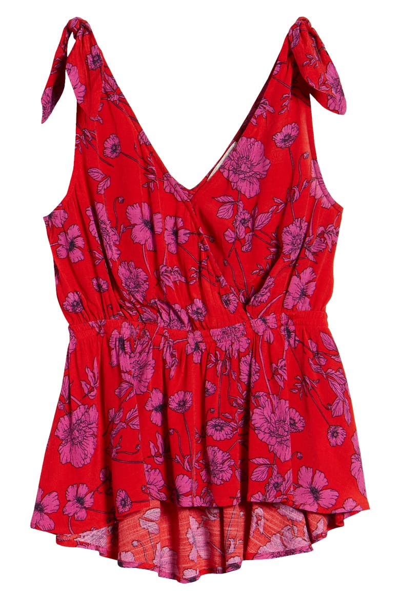 Bondi Beach Tank Top, Alternate, color, RED MAG