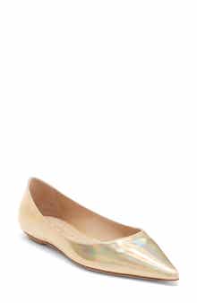 Stuart Weitzman Emilia Pointed Toe Flat