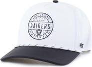 '47 Men's '47 White/Black Las Vegas Raiders Suburbia Hitch Two-Tone Adjustable Hat