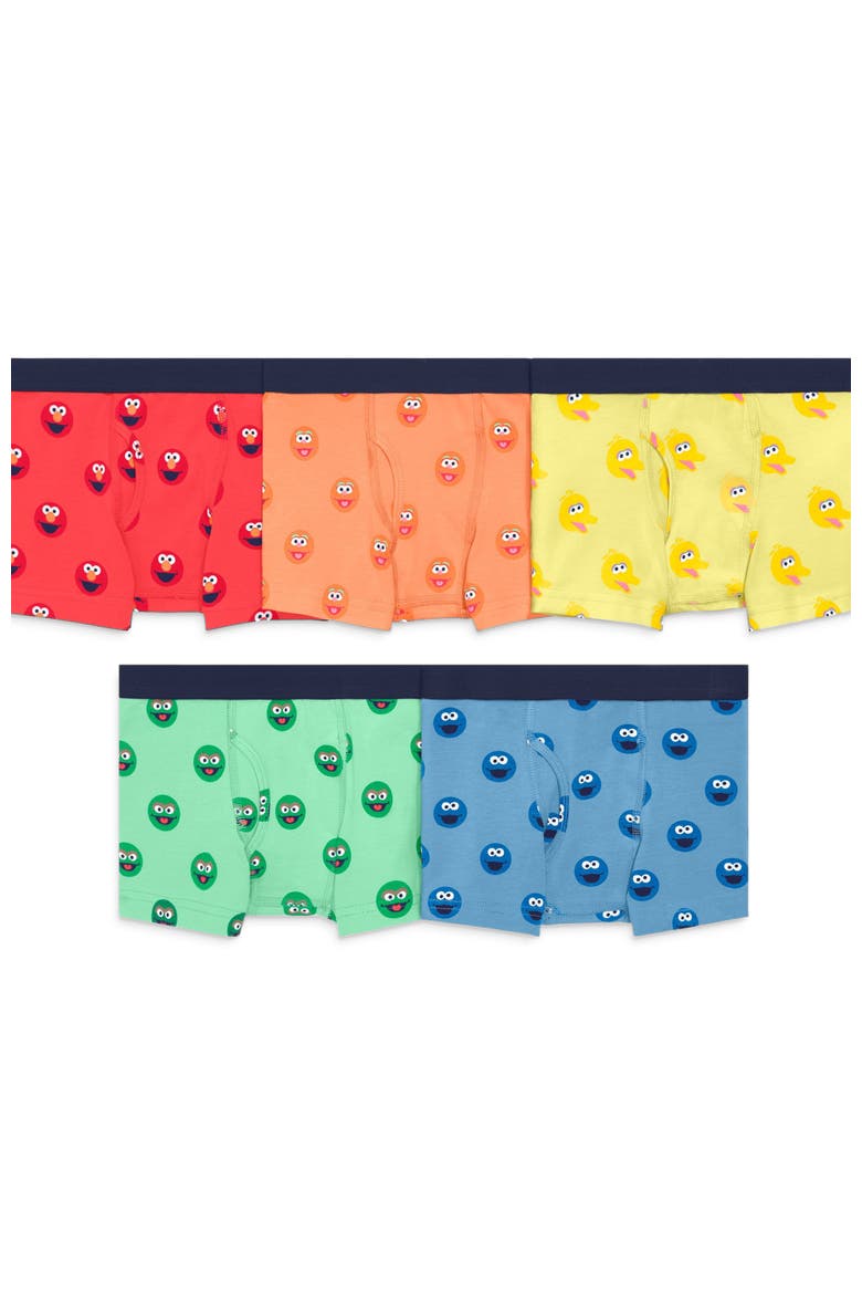 Kids Sesame Street Boxer Brief 5-Pack, Alternate, color, Rainbow Sesame Street Friends
