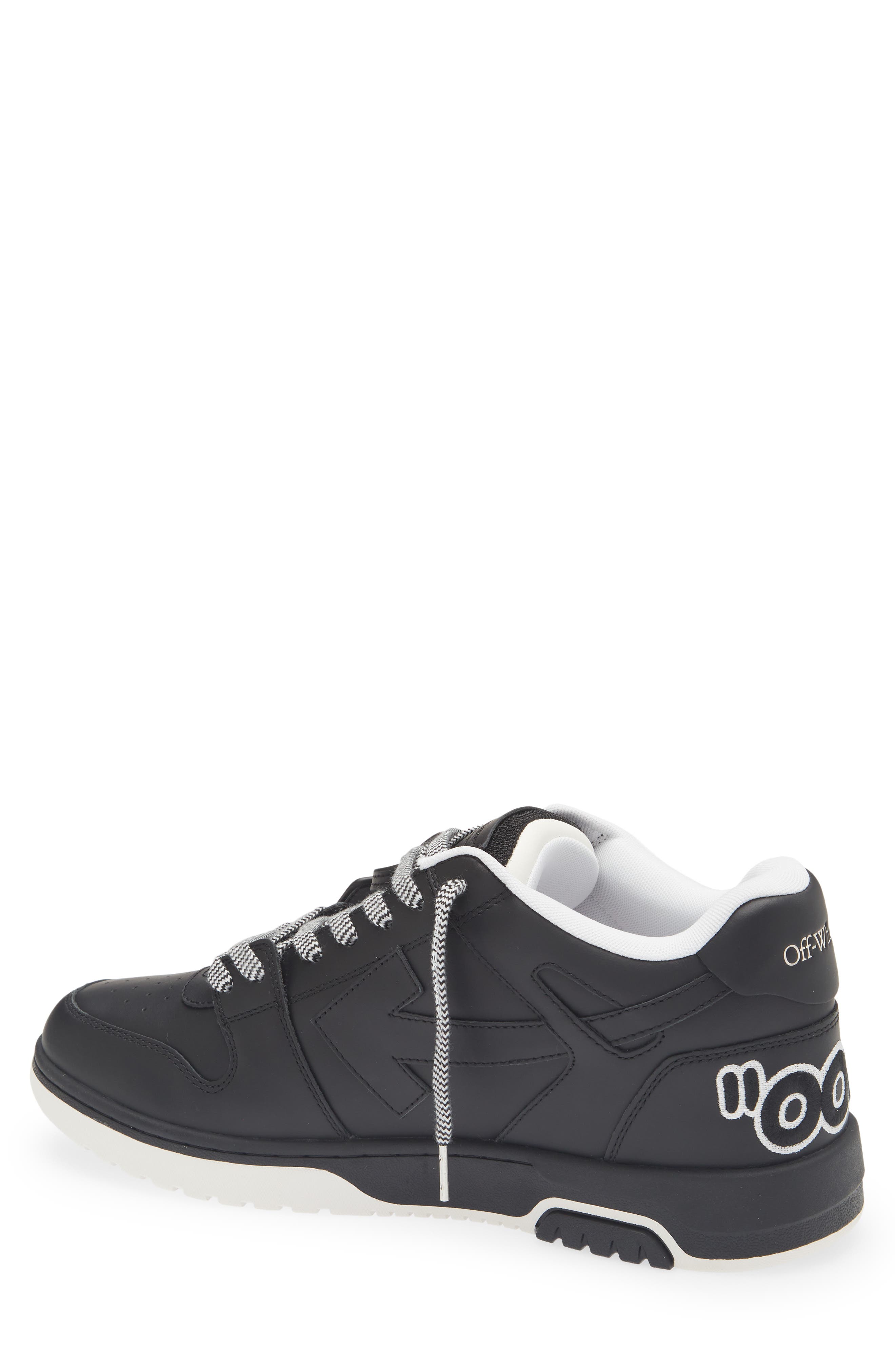 Off-White Out of Office OOO Patch Low Top Sneaker, Alternate, color, Black- Black