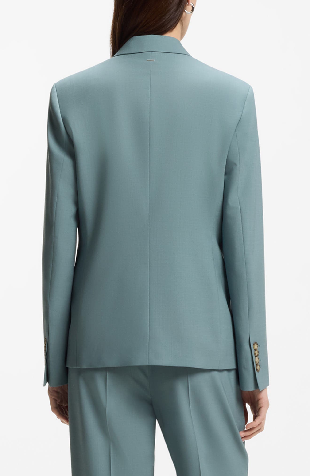 Jaleto Double Breasted Wool Blazer - image 2