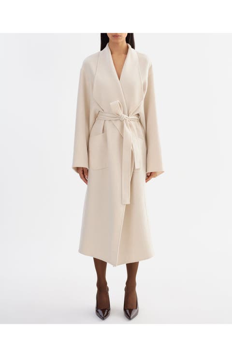 Coreen | Belted Wool Maxi Coat