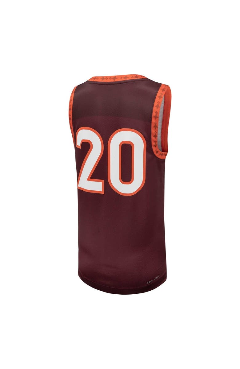 Nike Youth Nike #20 Maroon Virginia Tech Hokies Team Replica Basketball Jersey, Alternate, color, Maroon
