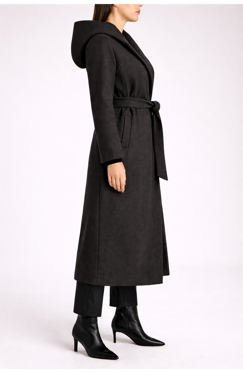 1982 Cashmere Hooded Long Coat, Alternate, color, Charcaol