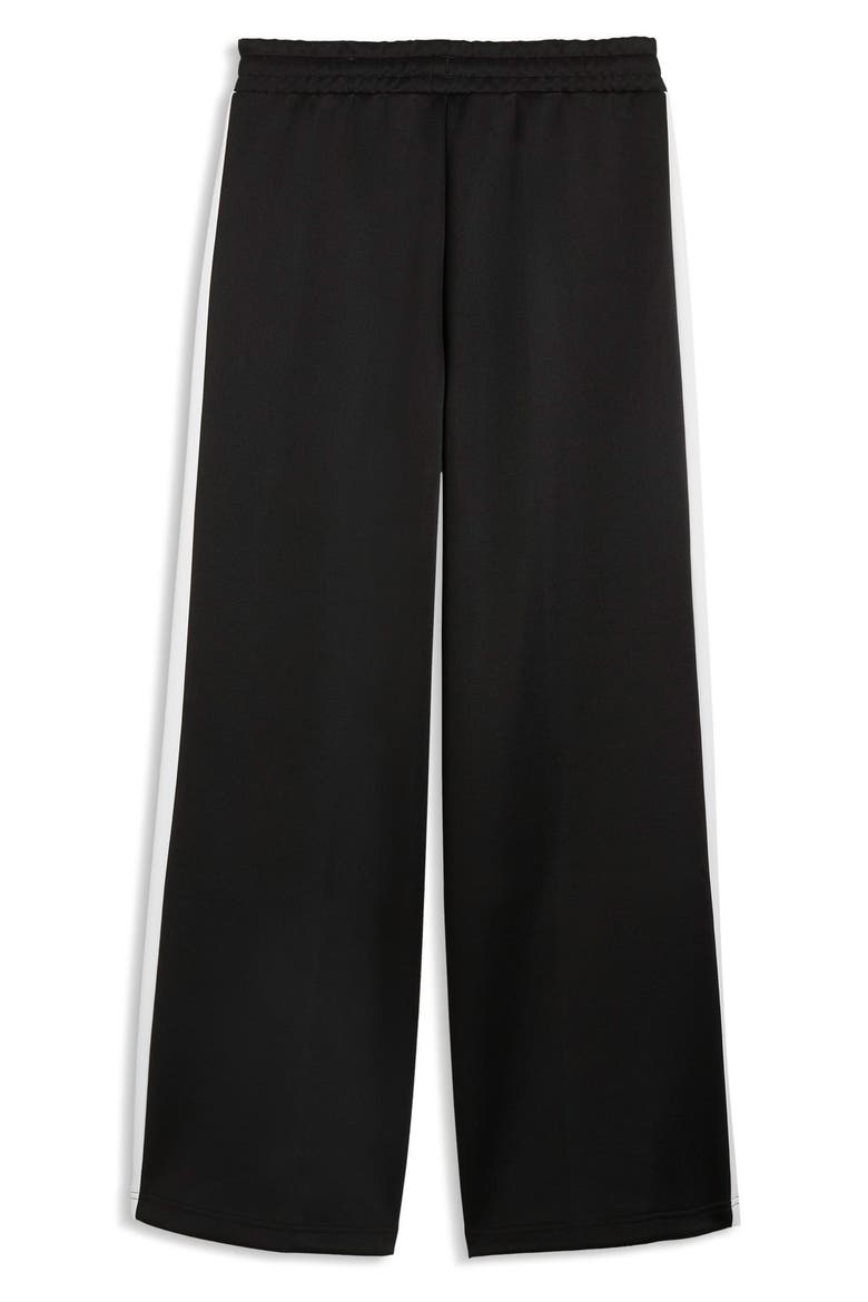 T7 Wide Leg Track Pants, Alternate, color, PUMA BLACK