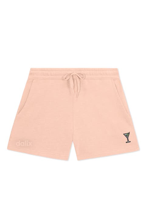 Womens Martini Midweight Washed Fleece Shorts
