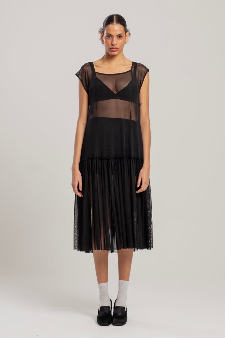 Free Heaven Transparent Dress, Alternate, color, black