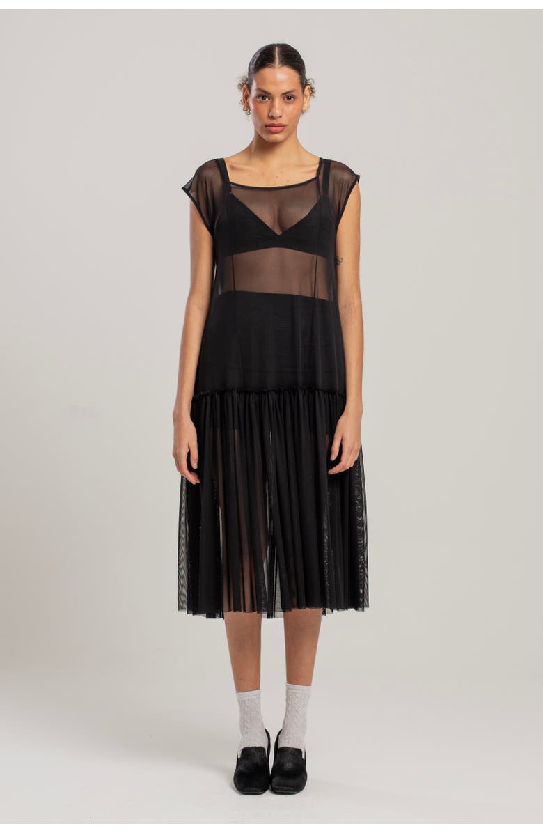 PCFG Free Heaven Transparent Dress, Alternate, color, Black