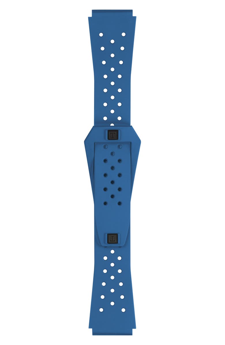 Tissot Sideral S Powermatic 80 Rubber Strap Watch, 41mm, Alternate, color, Blue