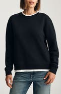 Mavi Jeans Contrast Trim Cotton Sweatshirt