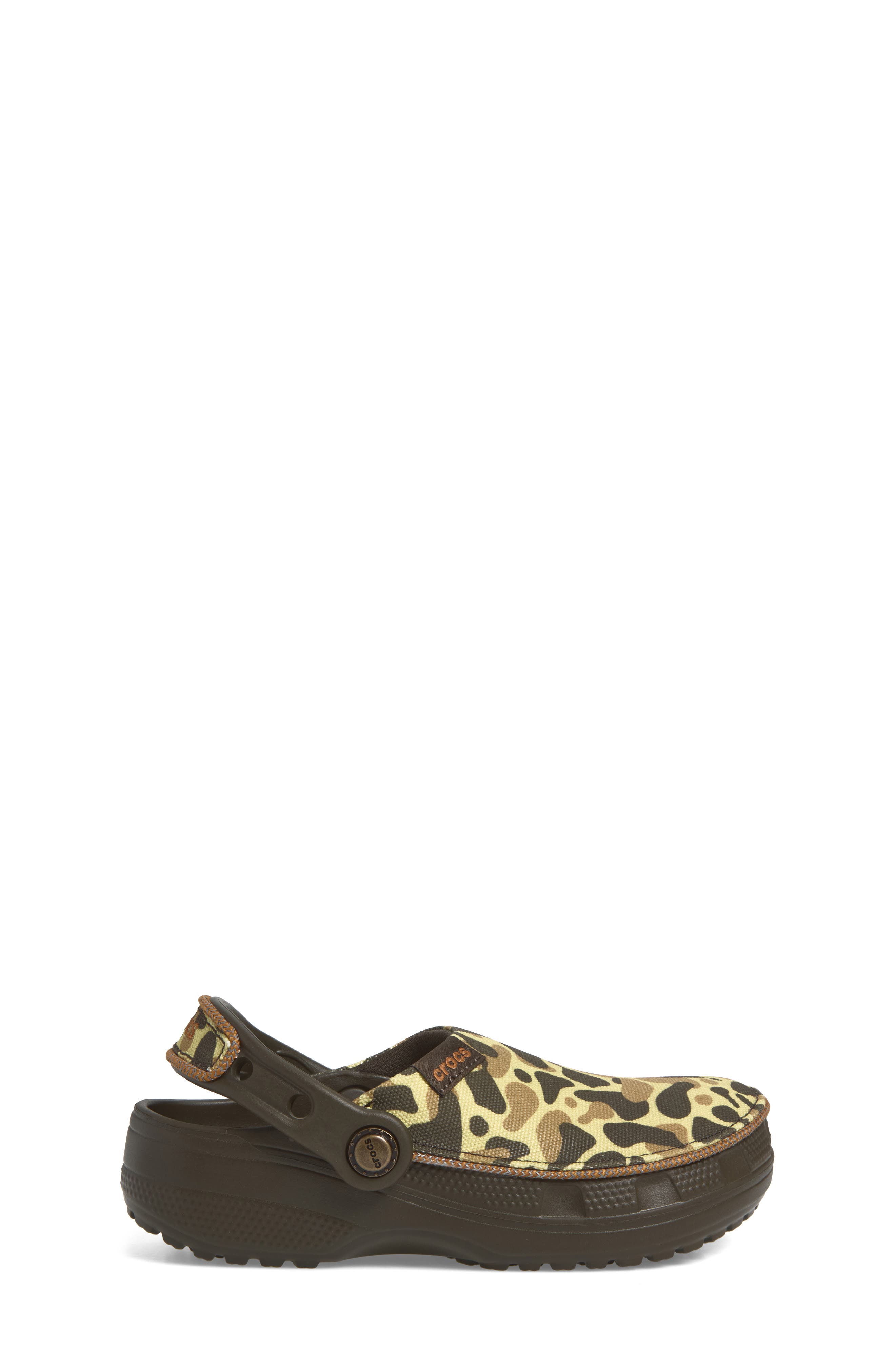 Kids' Classic Crafted Camo Clog, Alternate, color, DEEP OLIVE
