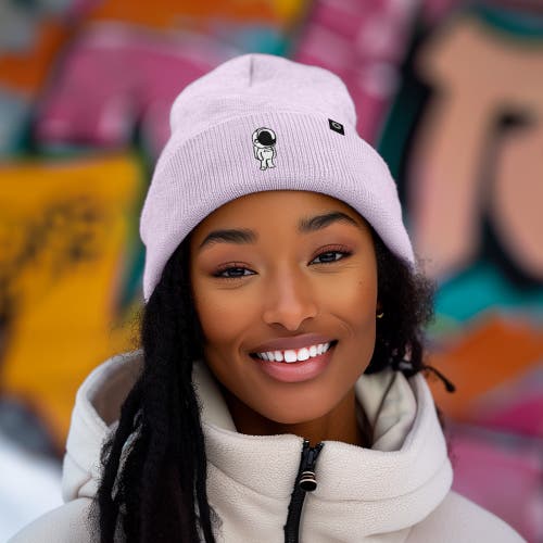 Dalix Astronaut Beanie In Lavender