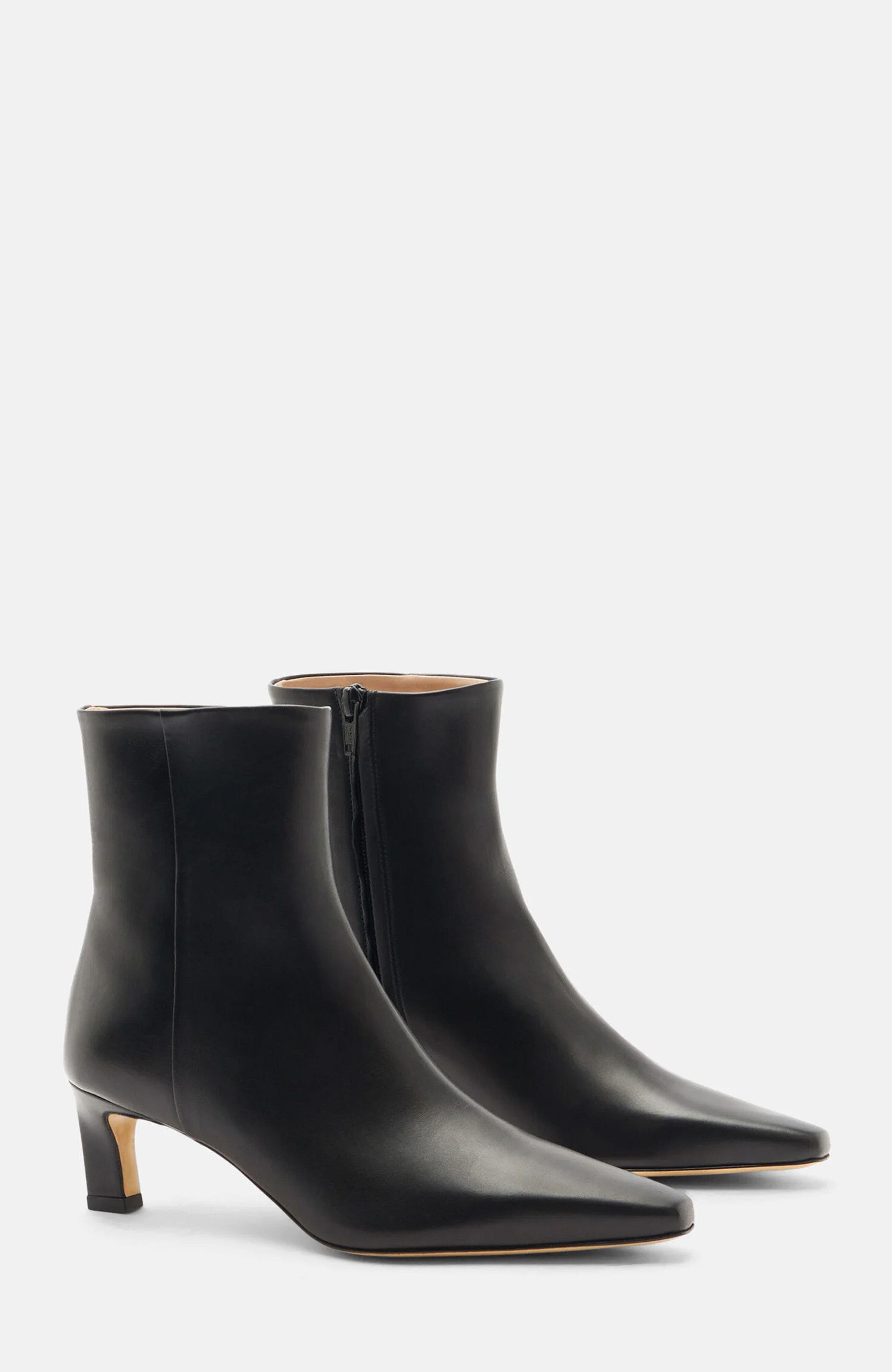 SCAROSSO Kitty Ankle Boots, Main, color, Black - Calf