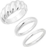 NORDSTROM RACK Demi-Fine 3-Pack Assorted Rings