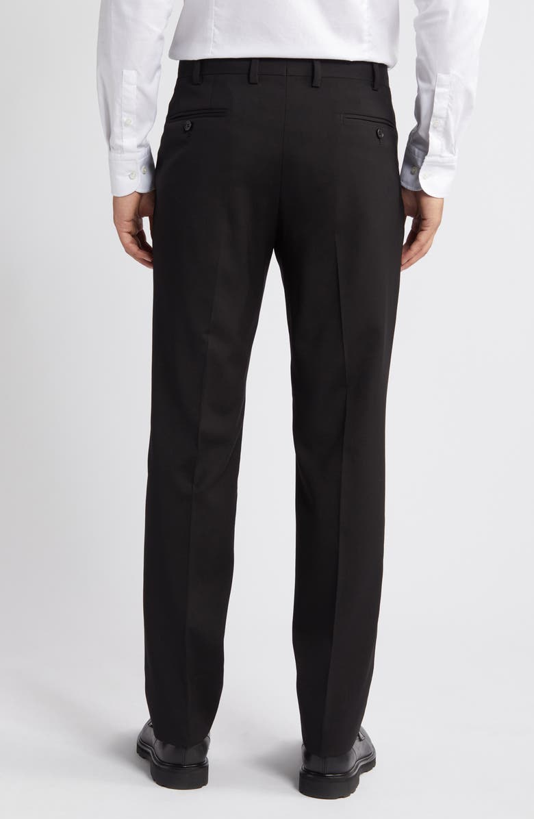 Emporio Armani G-Line Flat Front Wool Pants | Nordstrom